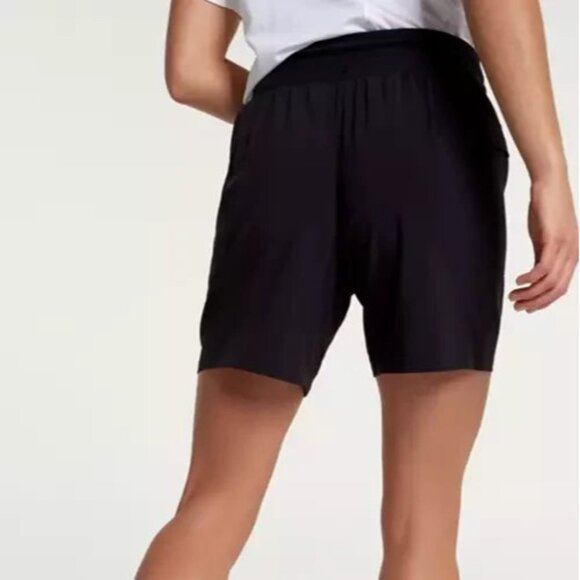 CALIA Journey Truelight Bermuda Black Mid-Rise Short Pure Black Elastic Waist XS - Picture 3 of 8